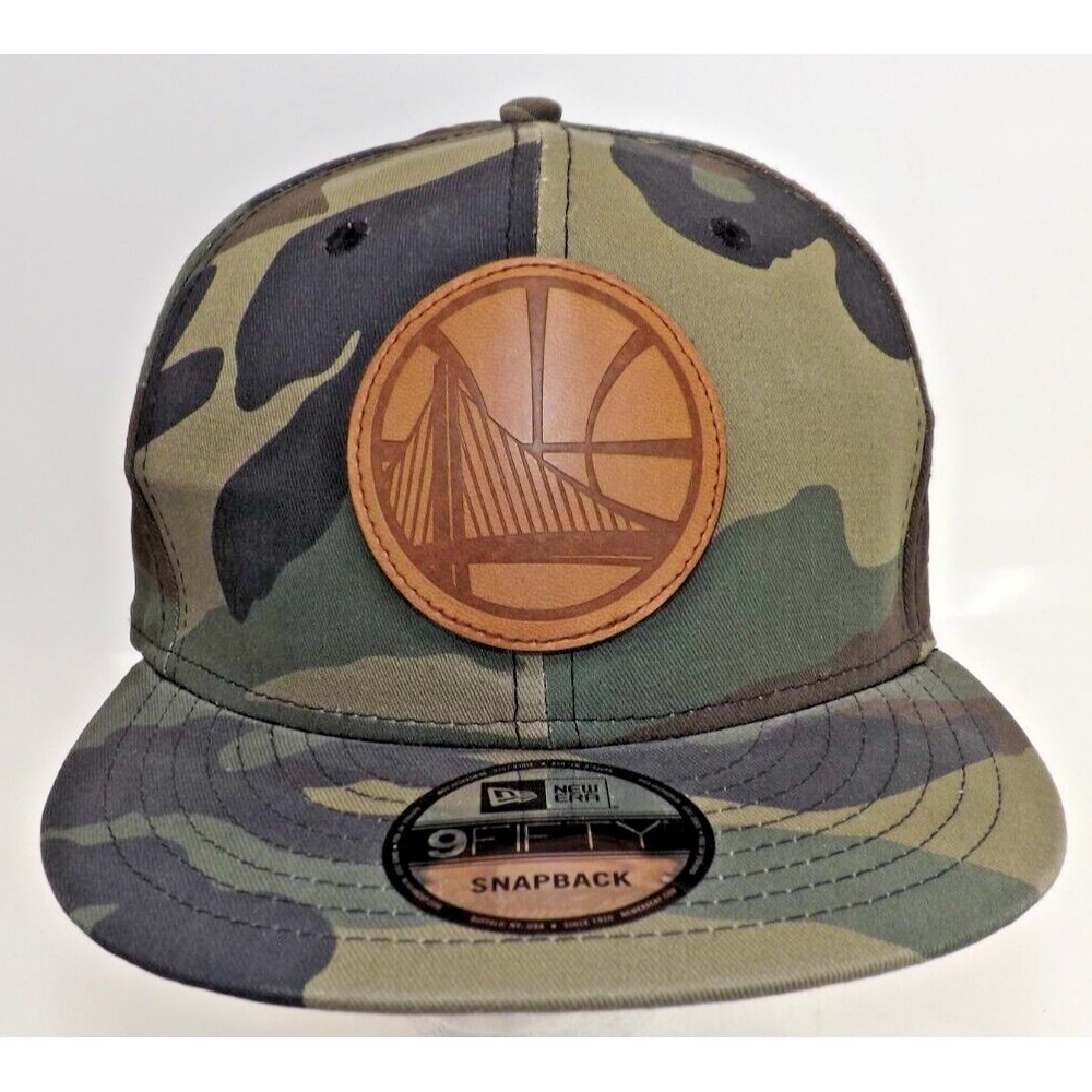 Golden State Warriors New Era 9FIFTY SnapBack Camo Print Hat Cap